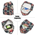 thumbnail image 5 of FORMRS Mini Backpack Purse for Women Quilted Travel Daypack Casual Shoulder Bag, Green Abstract, 5 of 7