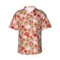 thumbnail image 1 of Balery Dragonfly Mushroom Camisas hawaianas de manga corta para hombre, camisas playeras de corte holgado, camisas de vacaciones con botones,X-Large, 1 of 7