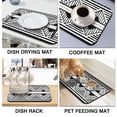 thumbnail image 4 of 2pcs Non-Slip Coffee Machine Mat Set - Waterproof, Reusable Counter Protector for Coffee Bars, Kitchen & Office Beverage Stations (12x19in), 4 of 5