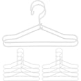 thumbnail image 1 of 10pcs Metal Mini Clothes Hangers Mini House Clothes Support Dolls Coat Rack, 1 of 9