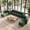 Teddy Green, variant on BEHOST 130" 8-Piece Modular Sectional Sofa with Ottomans, U-Shaped Pit Couch for Living Room, Modern Teddy Fabric Cloud Couch Set, Large Sleeper Sofa with Deep Seats, Forest Green