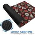 thumbnail image 6 of Long Mouse Pads for Desk,Brown Skull Rose Pattern Desk Mats on Top Of Desks, Desk Mouse Pad Extra Large with 3mm Non-Slip Base and Stitched Edge for Gaming,Office,Work,Home 47.3"x23.6", 6 of 6