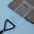 thumbnail image 3 of For Google Pixel 8 Pro Case Reinforced Corner Tpu Clear Phone Cover With Lanyard, 3 of 5