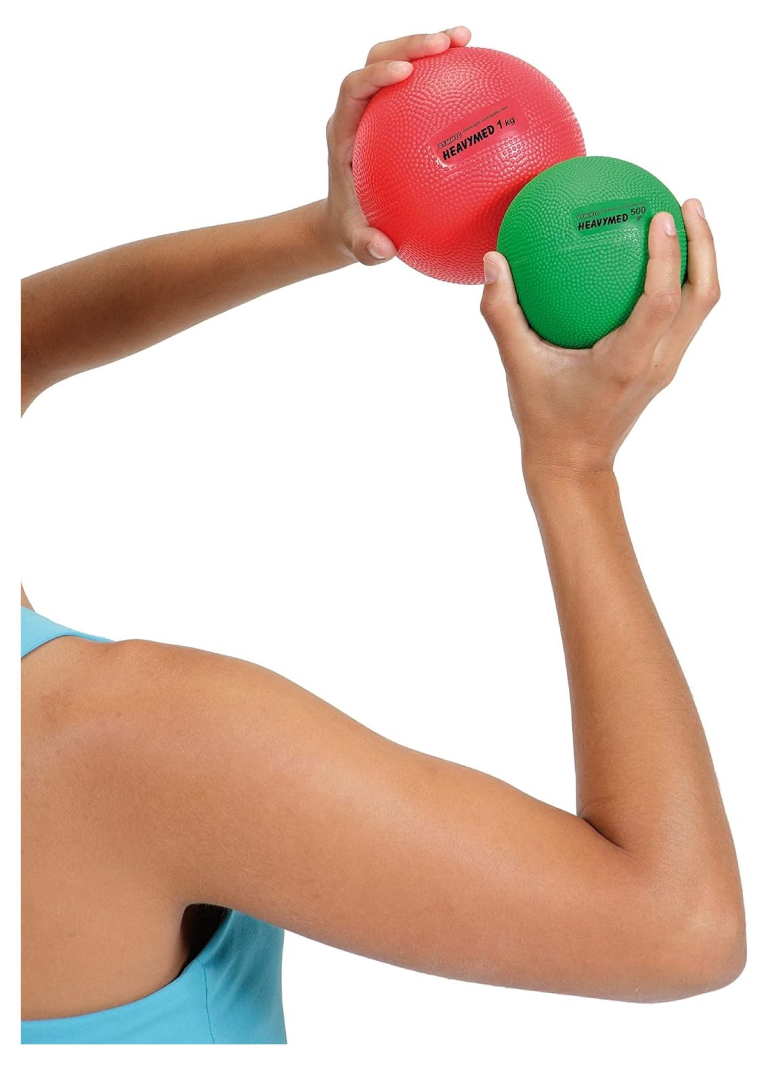 Gymnic Heavymed Medicine Ball - Weighted Exercise & Physical Therapy Ball - Strength, Balance, Core - Latex Free Vinyl - Multiple Weights & Colors