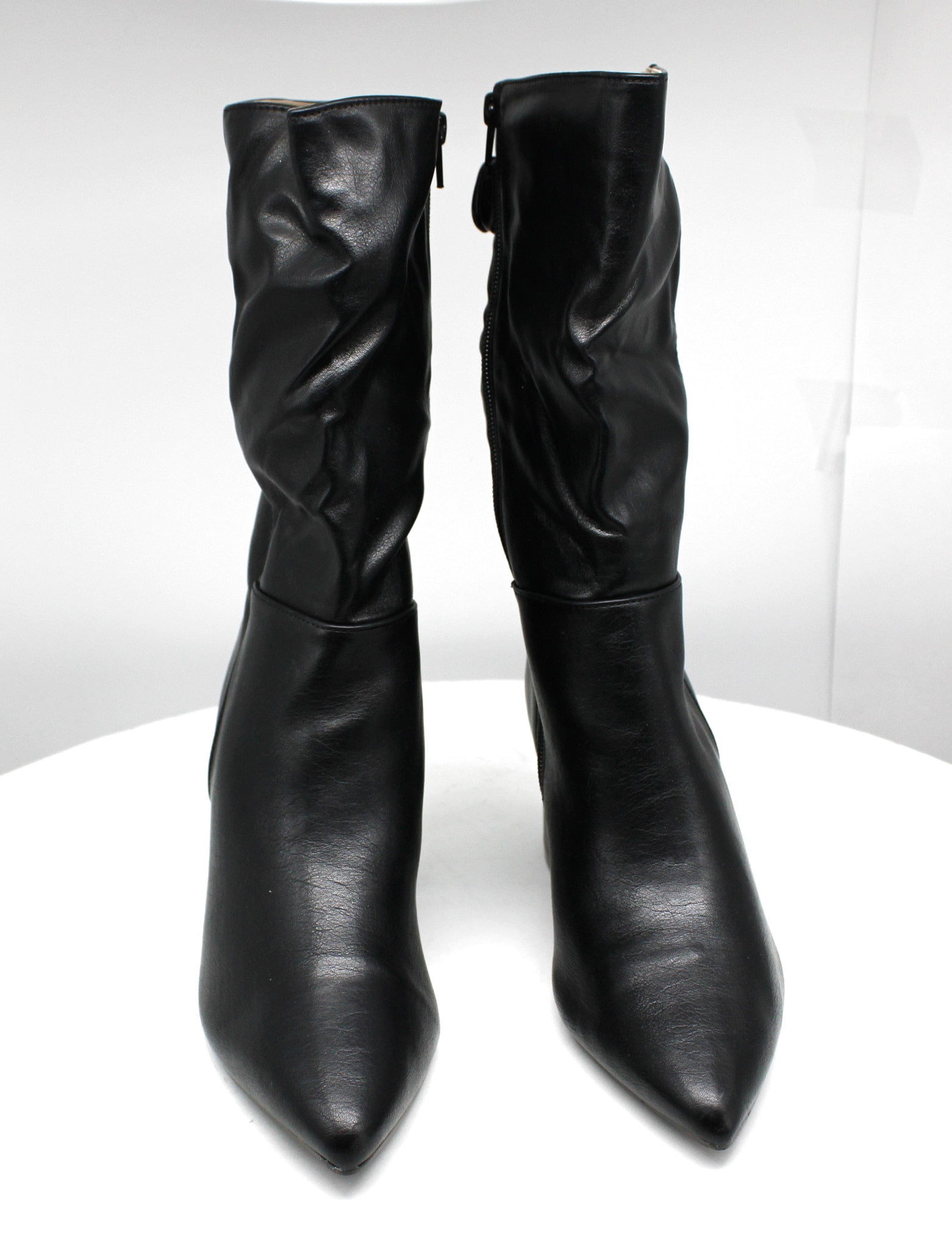 Journee Collection Womens Wilo Tru Comfort Foam Wide Calf Stacked Heel Mid Calf Boots