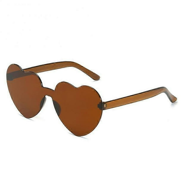 1/2Pcs Love Heart Frame Sunglasses Goggles Women Brand Designer Fashion Cute Solid Vintage