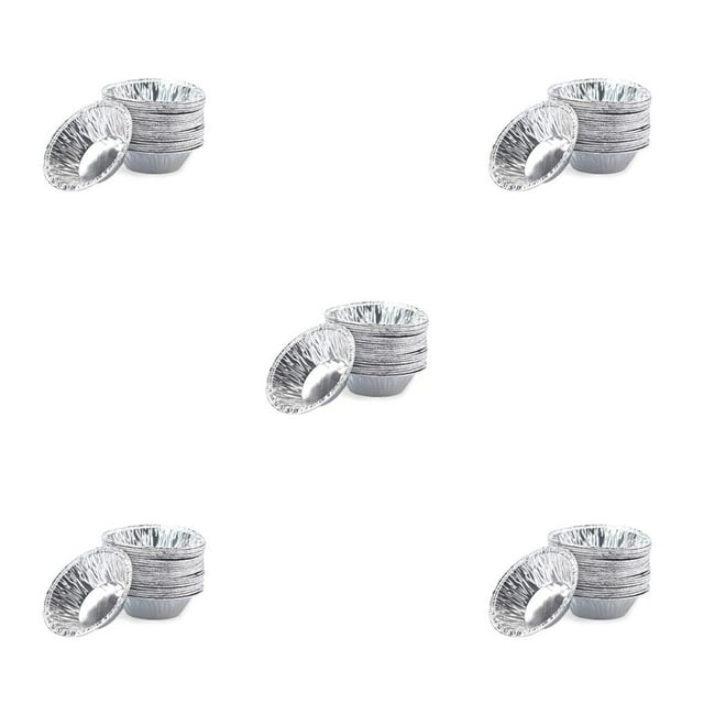 Pack de 100 Moldes para Huevo Wosthever Aluminio 7x4x2cm
