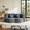 Grey, variant on KavlSean Boneless 76" Cotton Convertible Folding Sofa Bed, Twin Size Foldable Floor Futon Couch with 2 Pillow, Modern Compression Sleeper Sofa for Living Room, Guest Use, Apartment, Small Space