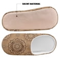 thumbnail image 4 of Uourmeti Mandala Flowers Travel Slippers Lightweight Easy Slip On Memory Foam Comfort Sole Anti-slip Non-slip Hotel School Slippers, 4 of 7
