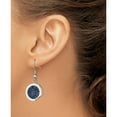 thumbnail image 4 of Stainless Steel Polished With Blue Druzy Dangle Shepherd Hook Earrings (42 X 18) Made In China sre846, 4 of 5