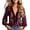 Red, variant on Women’S Deep V-Neck Paisley Print Chiffon Blouse, Ruffle Trim Zip Front Long Sleeve Casual Top, Lightweight Sheer Fabric, 1pc, Sizes S M L XL XXL XXXL