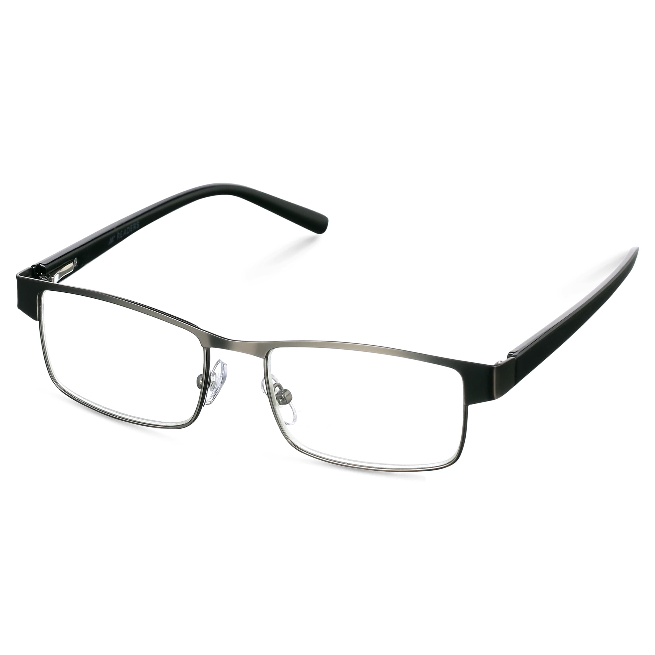 M Readers Birch +1.00 Reading Glasses, Gunmetal (7 Powers