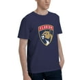thumbnail image 2 of Florida Panthers Mode T-Shirt à Manches Courtes pour Hommes Bleu Marine Grand, 2 of 5