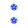 thumbnail image 3 of QualitChoice RISK Professional Rustproof Headset Cover Waterproof Exquisite Wear-resistant 28.6mm Front Fork Cycling Headset Accessories Blue Pentagonal 2Set, 3 of 6