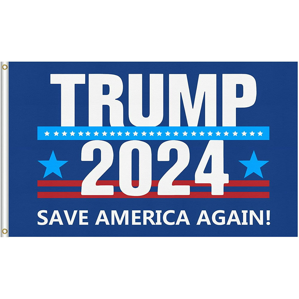 Trump Flag 2024 SAVE AMERICA AGAIN 3x5 FT flag. Donald Trump Flag for