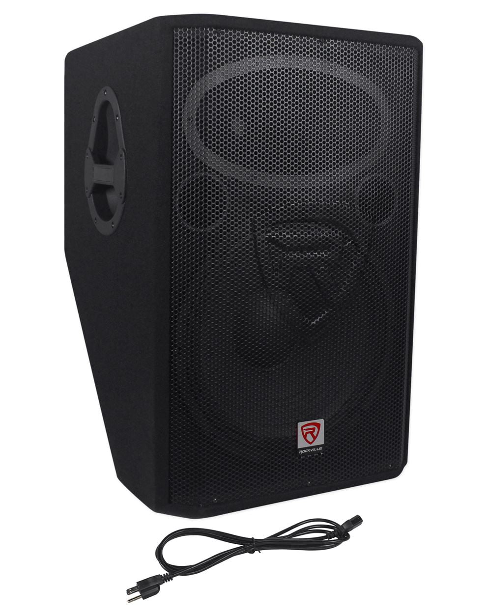 (2) Rockville RSM15A 15" 2-Way Powered Active Floor Monitor Speakers 2800 Watts