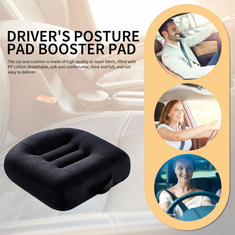 Car Booster Heightening Driver Posture Cushion Reduce Fatigue Car Booster  Seat Cushion Non-Slip Comfortable for