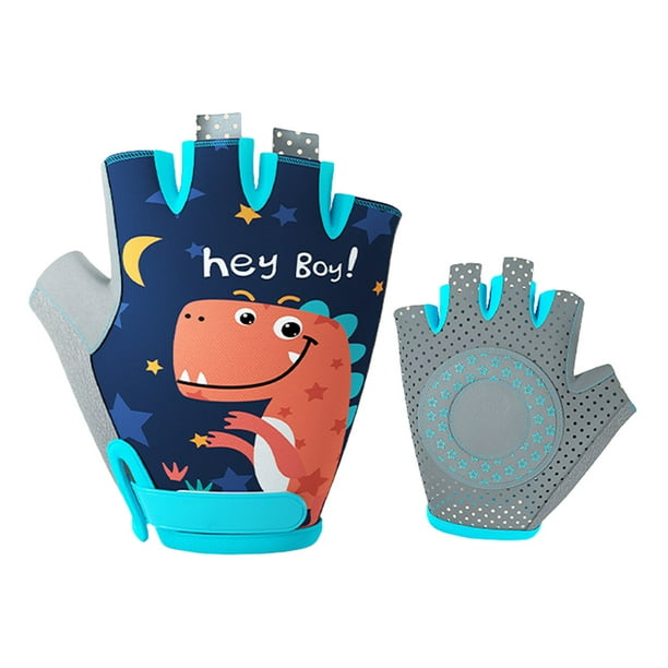 Guantes de ciclismo para niños, guantes de bicicleta de medio dedo