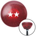 thumbnail image 1 of White Rear Admiral Upper Half Red Retro Metal Flake Shift Knob with M16 x 1.5 Insert Brody, 1 of 1