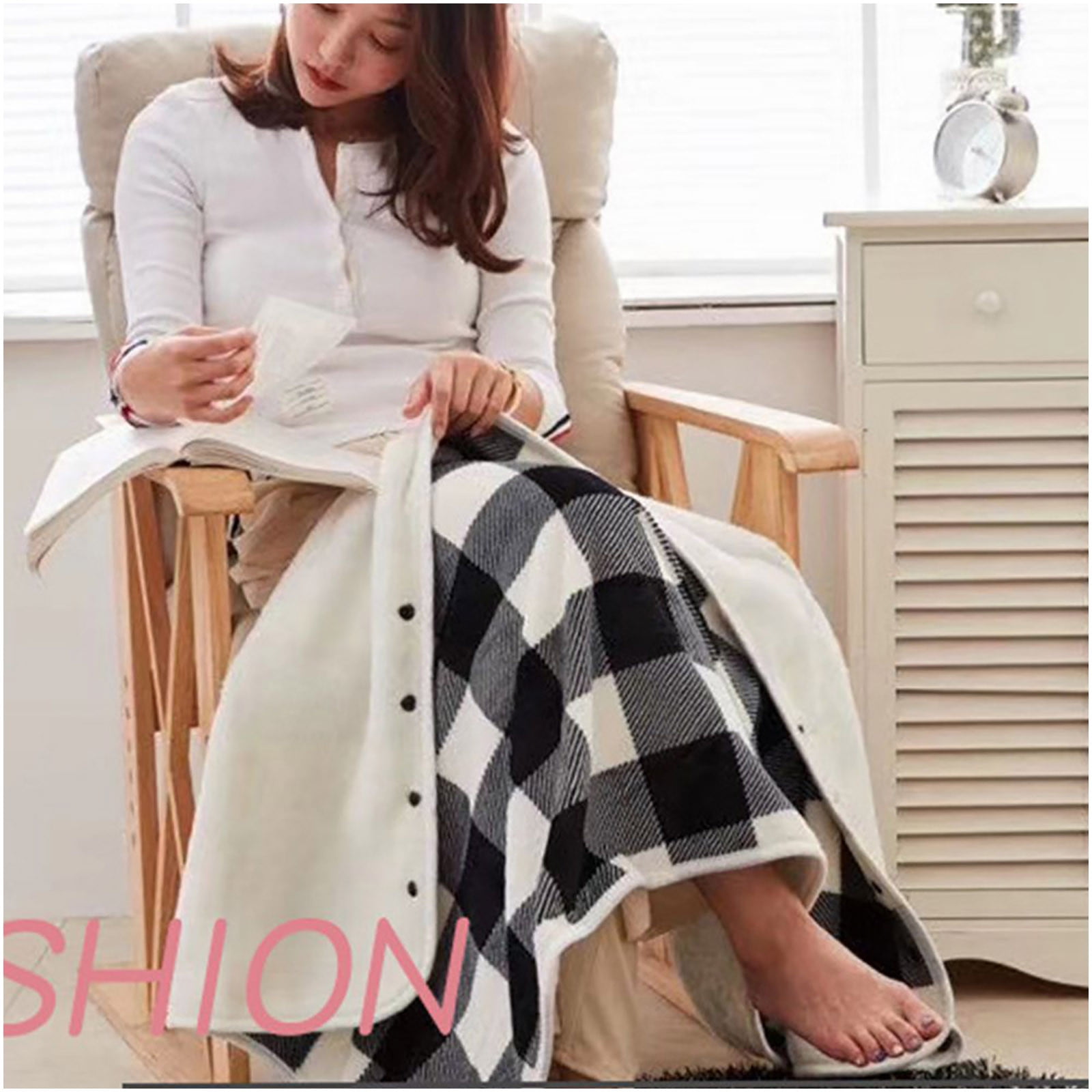 YWDJ Weighted Shoulder Heating Pad USB Electric Heated Blanke Throw On Shoulder Cold Protection 3 Stage Temperature Black