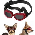 thumbnail image 1 of lunettes Pour Chiens- Rouge, Lunettes De Soleil Pour Animaux De Compagnie Rglables, Lunettes De Protection Tanche La Poussire Anti-uv, Coupe-vent, 1 of 5