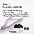 thumbnail image 5 of Sterling Series Sprague Rappaport-Type Stethoscope, Purple, Boxed, 5 of 10