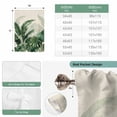 thumbnail image 6 of Palm Leaves Tropical Tie Up Curtains 45 Inches Long, Kitchen Window Curtains Over Sink, Green Botanical Summer Linen Small Window Curtains Shade Balloon Curtains Valances for Bedroom/Cafe 34"x45", 6 of 8