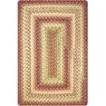 thumbnail image 5 of Homespice Barcelona Washable 5x8' Braided Rug For Living Room, Bedroom Rug and Dining Room, Indoor-Outdoor Patio Rug Pet Friendly. Decor Style- Farmhouse Rug, Rustic, Country, Red Area Rug, 5 of 9