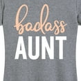 thumbnail image 3 of Instant Message - Badass Aunt - Women's Short Sleeve Graphic T-Shirt, 3 of 6