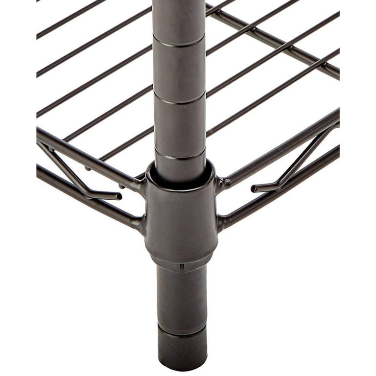 Ktaxon 3 Tier Heavy Duty Black Wire Shelves Organizer, Metal
