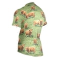 thumbnail image 3 of joogoo Highland Cattle Meadow Men's Cycling Jerseys Mountain Bike Short Sleeve Tops M, 3 of 7