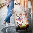 thumbnail image 3 of Trick or Treat Boston Terrier Funny Mummy Cosplay Pumpkin Candy Basket Travel Luggage Cover Gentleman Dog Lover Gifts Suitcase Dust Protective Decor - 12016, 3 of 5