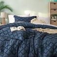 thumbnail image 4 of U by Bedsure Comforter Set, Boho Tufted Shabby Chic Bedding Comforter Set, 2 Pieces Vintage Farmhouse Bed Set for All Seasons, Soft Bedding Set with 1 Pillow Sham,Twin,Navy, 4 of 6