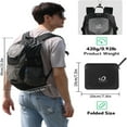 thumbnail image 6 of WATERFLY Unisex 30L Small Foldable Packable Travel Hiking Backpacks Daypack,Gray Black, 6 of 7