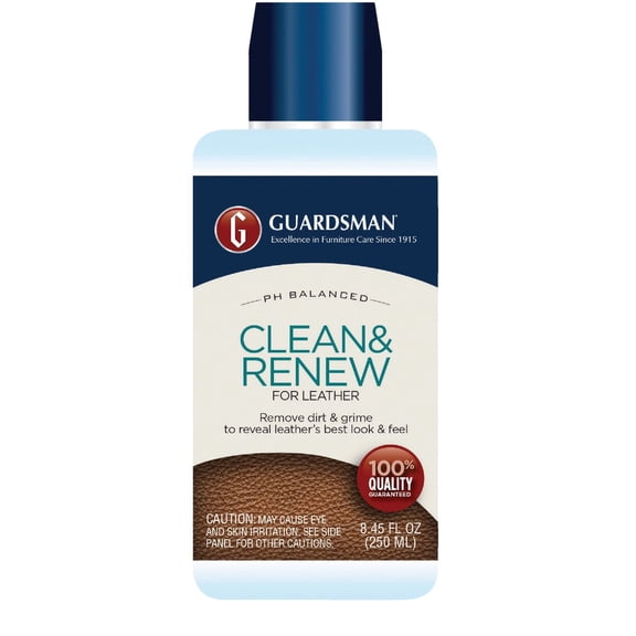 Guardsman Leather Cleaner Clean & Renew - Durable Cream - 8.45 Oz, Single Piece