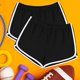 thumbnail image 4 of Paquete de 5 pantalones cortos de algodón para mujer, Yoga, danza, pantalones cortos deportivos, pantalones cortos deportivos de verano, ciclismo, senderismo, deportesXXL, 4 of 5