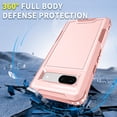 thumbnail image 5 of Allytech Rugged Hybrid Case for Google Pixel 8, Heavy Duty [Support Wireless Charging] [Soft TPU + Hard PC] Anti-Scratch Non-Slip Shockproof Luxury Protective Case - Rosegold, 5 of 8