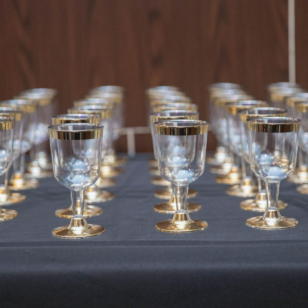 Siaonvr Plastic Wine Glass Disposable Cup Durable Party Wedding Plastic
