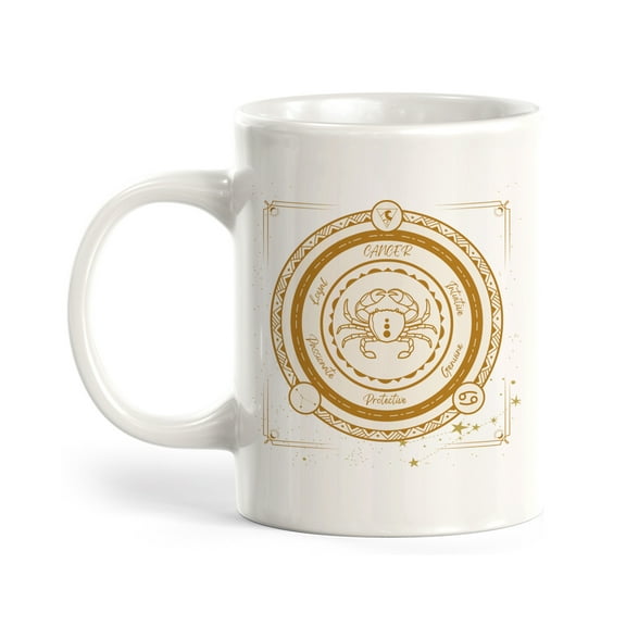 Cancer Zodiac Sign 11oz Plastic Coffee Mug