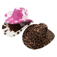 thumbnail image 6 of Cow Print Cowboy Hat for Adults Funny Cowgirl Hat Straw Western Hat Party Hat for Women Men, 6 of 7