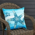 thumbnail image 4 of Outdoor Embroidered Starfish Pillow Cover, 4 of 4
