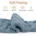 thumbnail image 6 of Shldybc Over Knee High Fuzzy Socks Plush Slipper Stockings Furry Long Leg Warmers Winter Home Sleeping Socks Christmas Gifts, 6 of 9