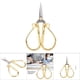 thumbnail image 4 of Hyuduo Tijeras de Estilo Europeo Vintage Tijeras Multiusos de Acero Inoxidable Tijeras de Alta Calidad Tijeras de Costura delicadas Herramienta de Bordado para Bordado, Costura, Artesanía(Dorado) EOTVIA NO, 4 of 6