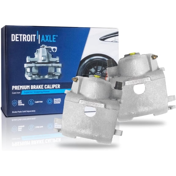 Detroit Axle - 2pc Front Brake Calipers for Dodge Grand Caravan Mini Ram Plymouth Grand Voyager, Disc Brake Calipers Assembly 1988 Replacement