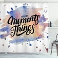 thumbnail image 1 of Ambesonne Saying Shower Curtain, Watercolor Effect Typography, 69"Wx70"L, Charcoal Grey Multicolor, 1 of 3