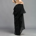 thumbnail image 2 of Elegant High-Slit Skirt with Chiffon Back Panel, 2 of 5