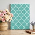 Visual Reference: Blue Green Plaid Canvas Wall Art For Living Room Retro