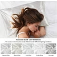 thumbnail image 2 of Funda de almohada de satén para el cabello y la piel, paquete de 2 - Fundas de almohada de tamaño estándar - Fundas de almohada de satén con cierre de sobre Adepaton LRWJ057-8, 2 of 5