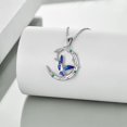 thumbnail image 3 of MYSTICPOEM Sterling Silver Hummingbird Necklace Embellished with Crystals from Austria,hypoallergenic Pendant gifts, Anniversary Birthday Jewelry Gifts Present for Women (A Hummingbird Necklace), 3 of 5