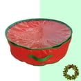 thumbnail image 4 of veasfak Sac de Rangement pour Couronne de Noël Housse Zippée Organisateur Résistant à l'Eau Rouge 76x28cm, 4 of 8